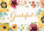 Grateful with Flower Border Thanksgiving Card