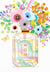 Perfume Bottle with Flowers Mother's Day Card