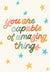 Stars and Amazing Things Graduation Card