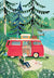 VW Camper Bus Father's Day Card