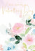 Pastel Watercolor Flowers Valentine's Day Card