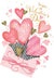 Hearts Rising from Envelope Valentine's Day Card