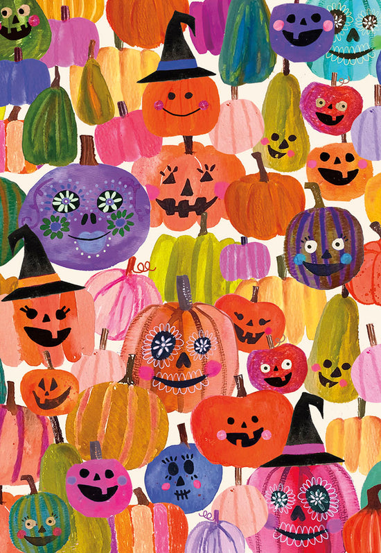 Many Colorful Jack-o-Lanterns Halloween Card | Leanin' Tree