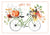 Happy Fall Bike with Pumpkins and Flowers Thanksgiving Card