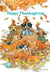 Happy Thanksgiving Dogs in Leaf Pile Thanksgiving Card