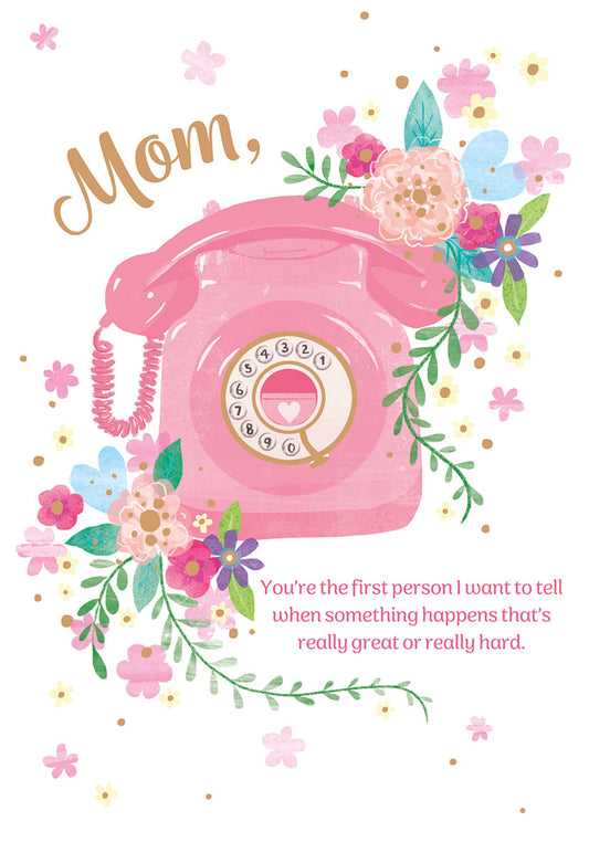 Rotary Phone Mother's Day Card