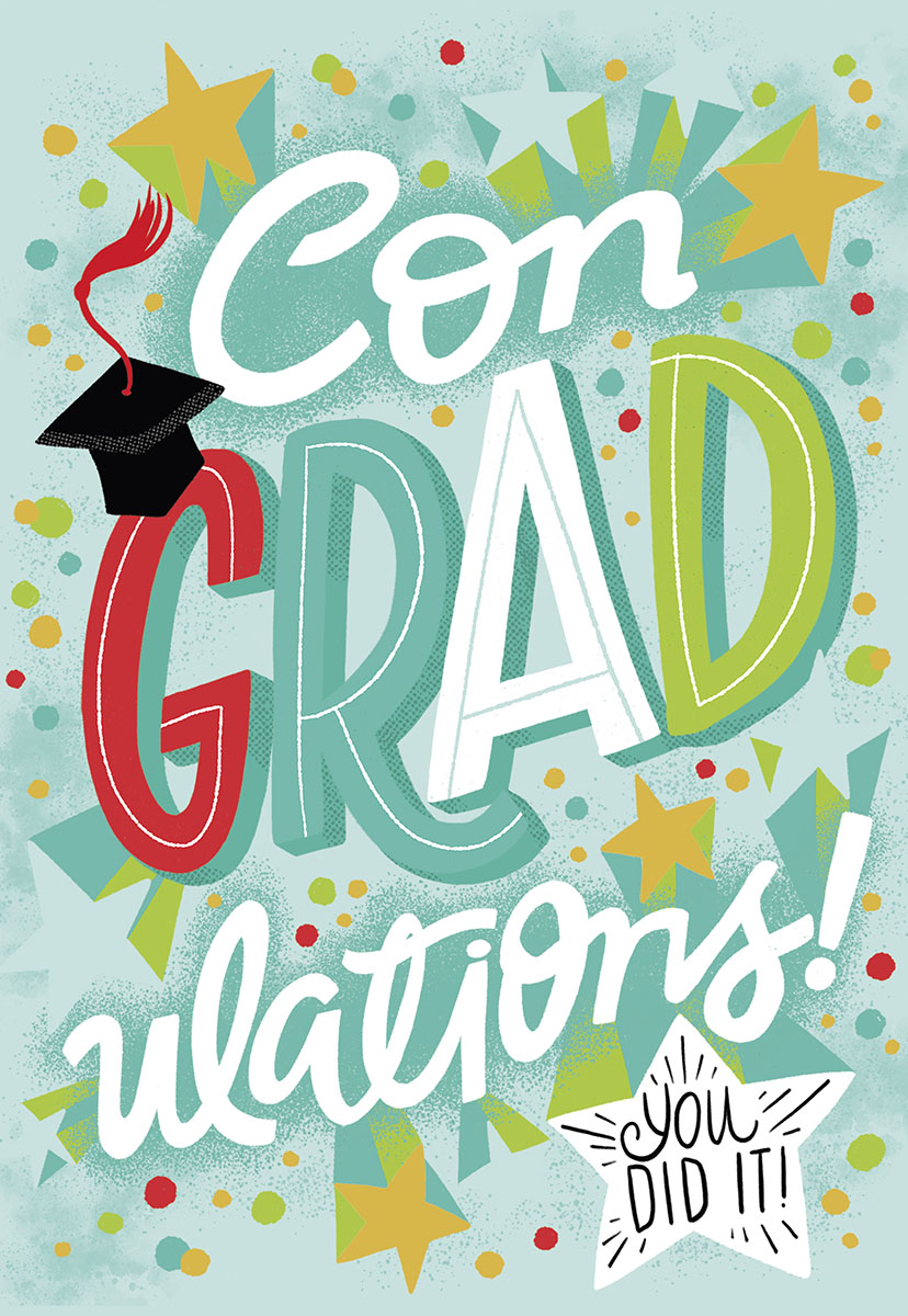 ConGRADulations You Did It! Graduation Card