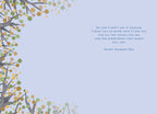Inside of a thoughtful spouse card, with a continuation of the loving message and elegant tree branch design, perfect for showing appreciation to your husband.
