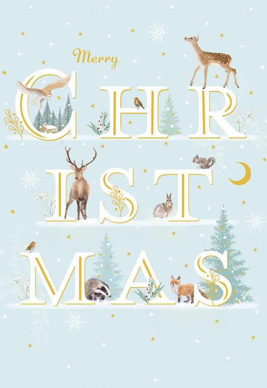 Wildlife Around the World Christmas Card Single