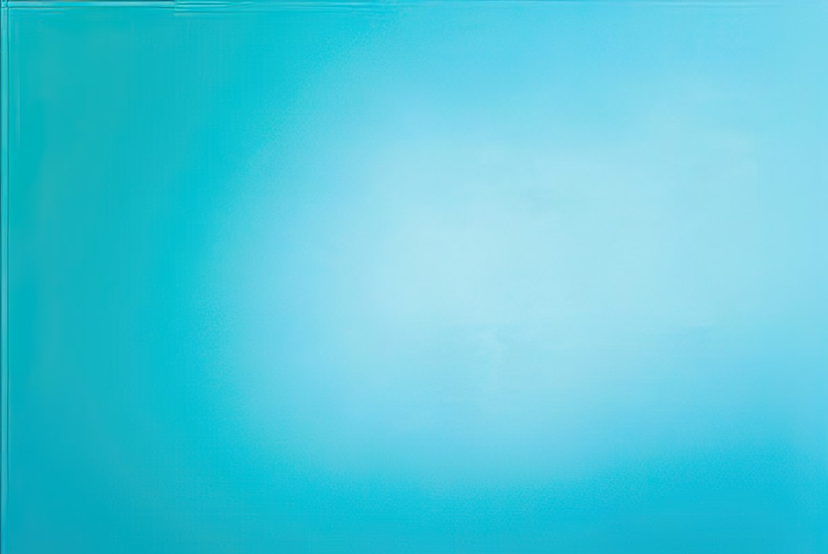 Solid teal blue background of a blank greeting card inside.