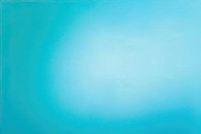 Solid teal blue background of a blank greeting card inside.