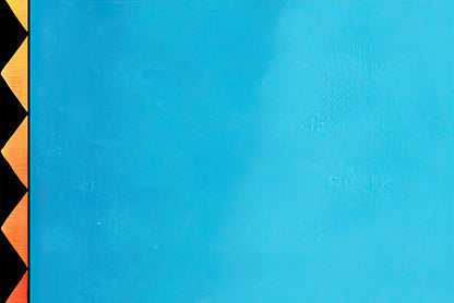 Solid light blue background of a blank greeting card inside with a subtle texture.