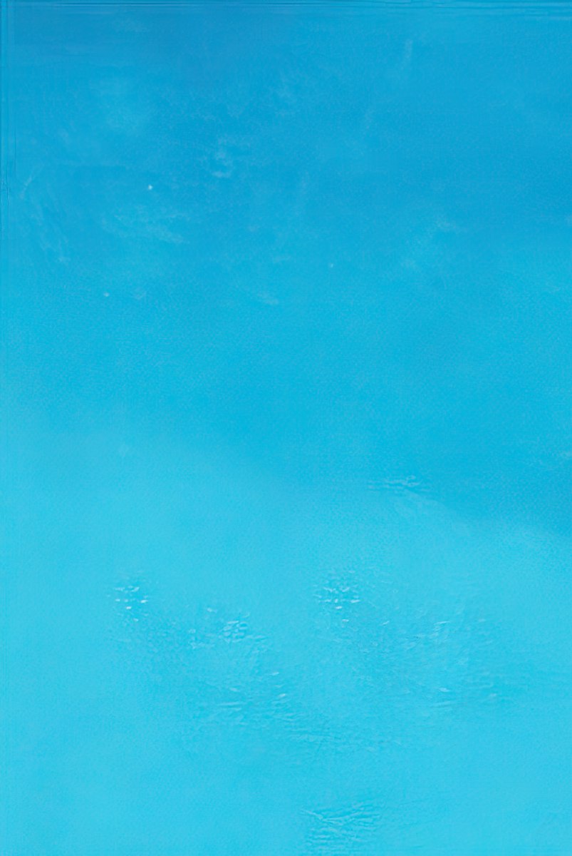 Solid light blue background of a blank greeting card inside.