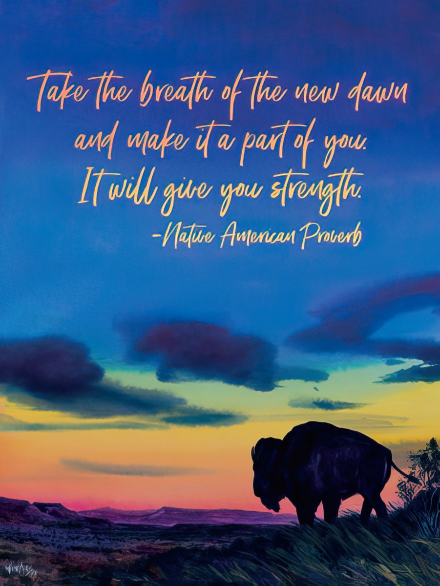 Take the breath of the new dawn and make it a part of you.