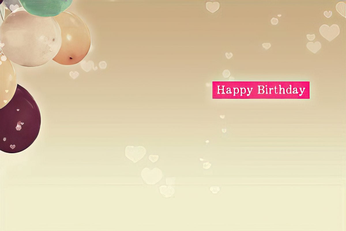 Interior of a birthday greeting card with light background and 'Happy Birthday' message in pink.