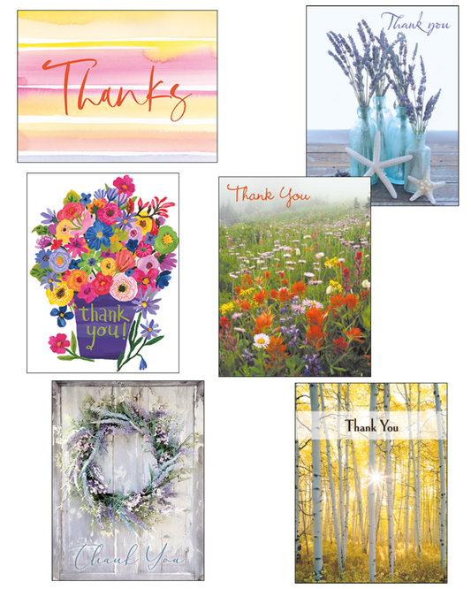 Thank You Blank Note Card Assortment