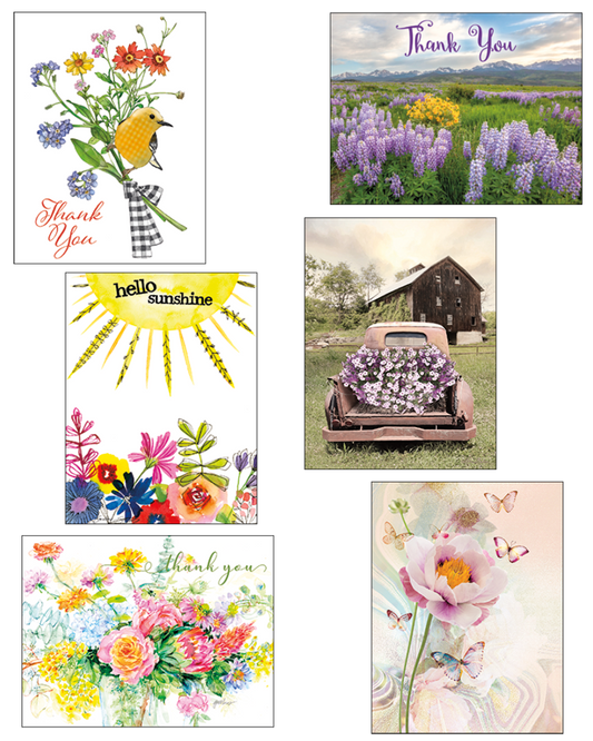 Florals Blank Note Card Assortment