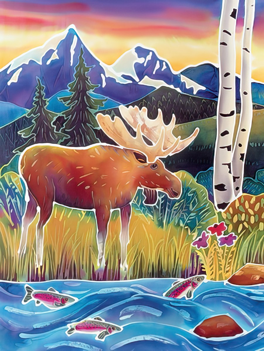 Moose in Nature Card
