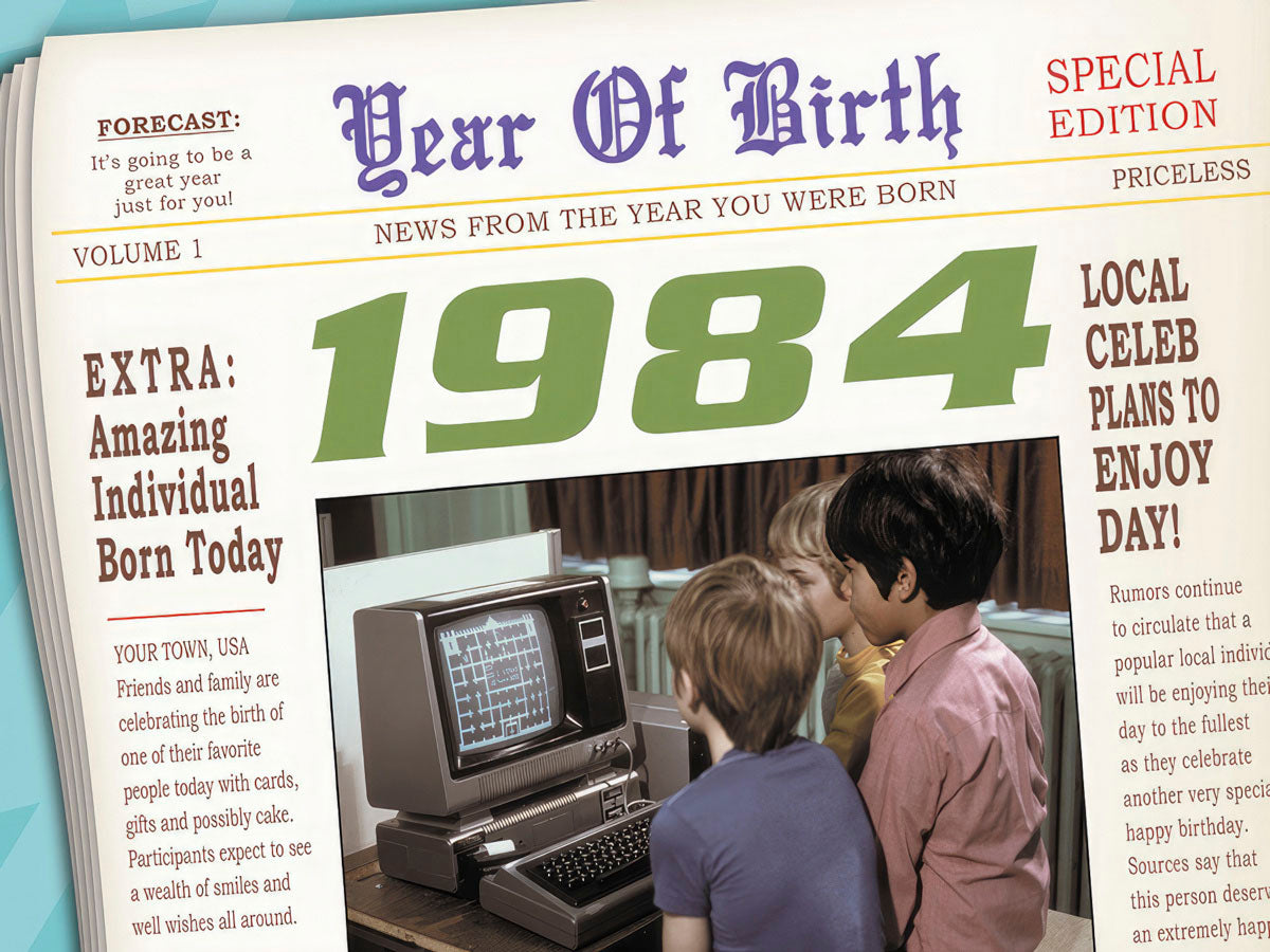 1984 Year of Birth Birthday Card