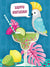 Bird on Rim of Margarita Birthday Card