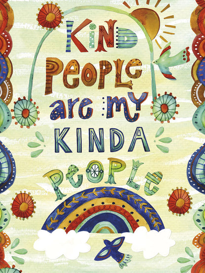 Kind People Are My Kinda People Rainbow Thank You Card