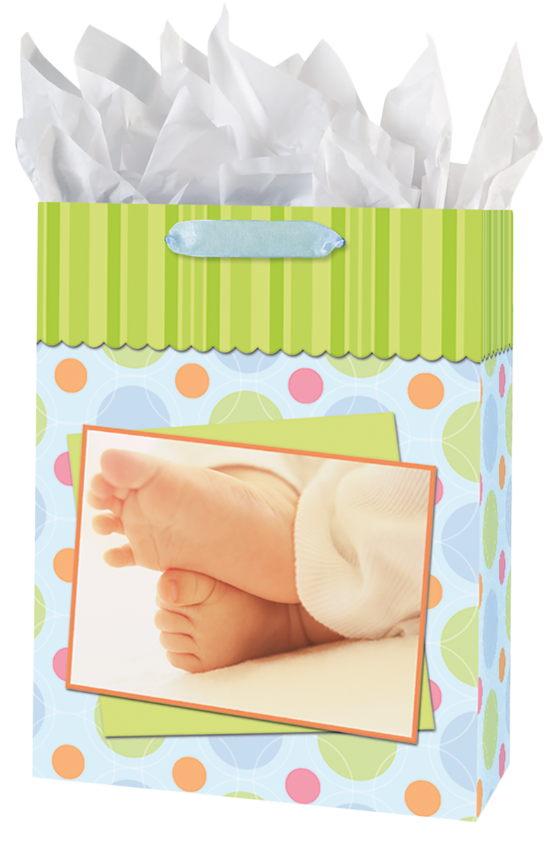 Baby's Feet Gift Bag Set - Large