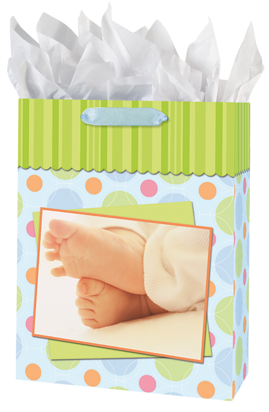 Baby's Feet Gift Bag Set - Large