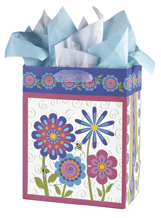 Flower Gift Bag Set - Medium