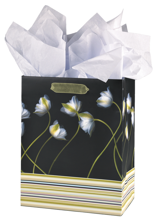 White Tulip Gift Bag Set - Medium