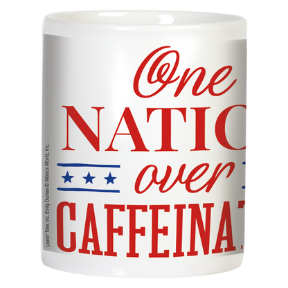 One Nation Over Caffeinated America 250 Ceramic Mug