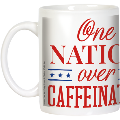 One Nation Over Caffeinated America 250 Ceramic Mug
