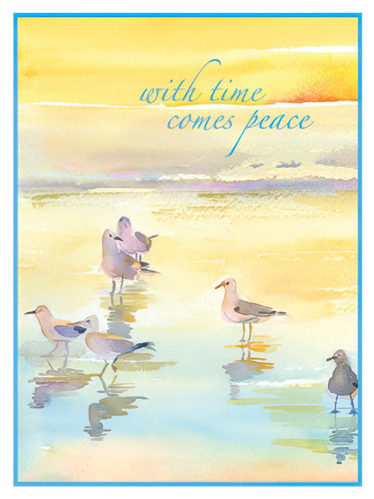 Sandpipers on the Beach Sympathy Card