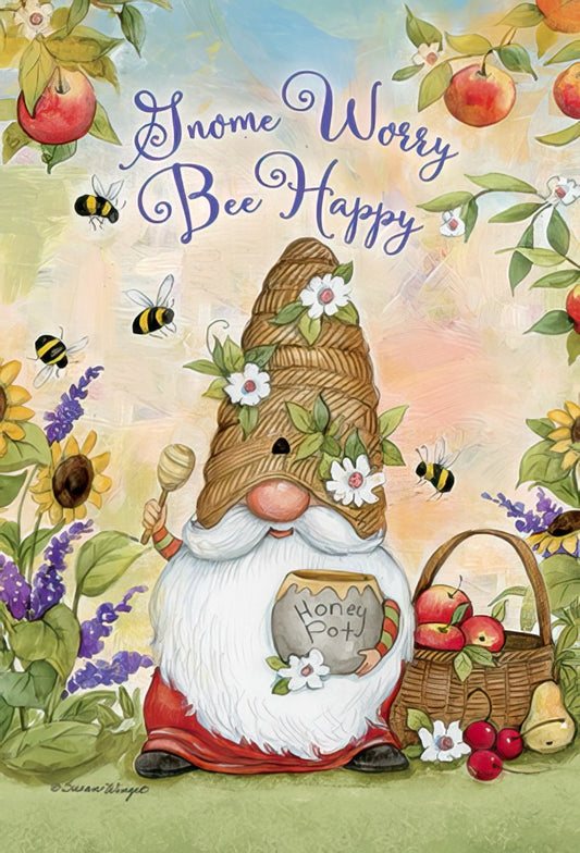 Gnome Worry Bee Happy