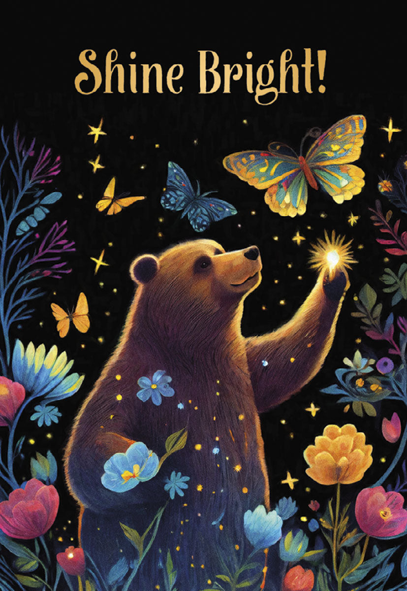 Shine Bright! Bear and Butterfly Magnet