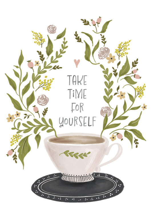 Take Time for Yourself Teacup Magnet