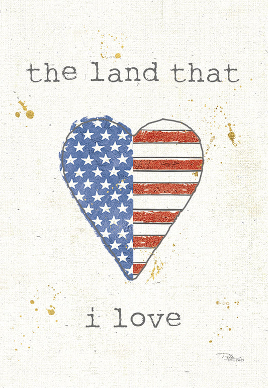 The Land That I Love USA Heart - America 250 Magnet