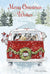 Merry Christmas Wishes Dogs Packed in Van Christmas Card