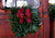 photo of wreath on door of rusty antique truck
