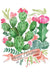 Merry Christmas Cactus Christmas Card