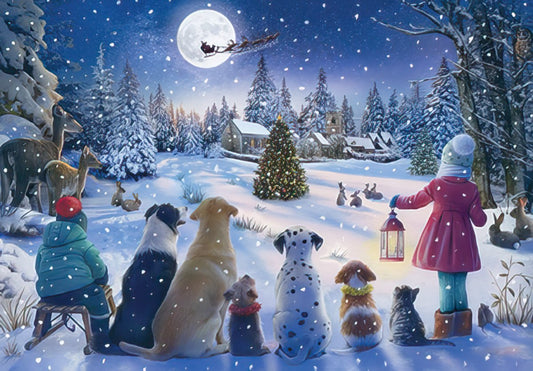 A Magical, Wonderful Holiday Kids and Critters Christmas Card