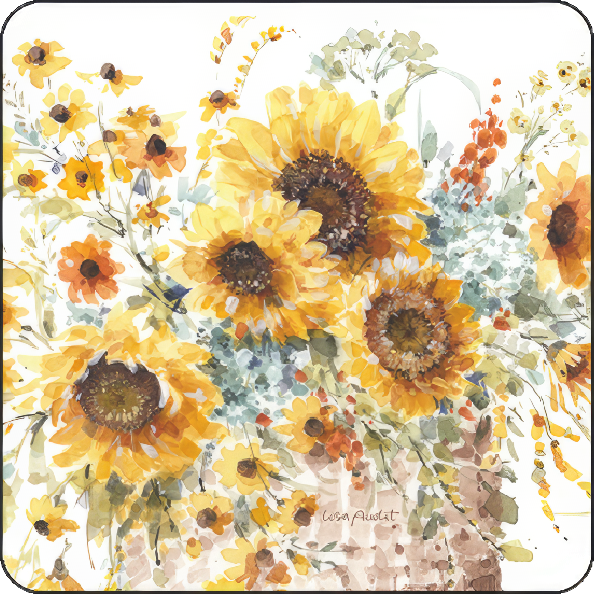 Sunflower Bouquet Coaster
