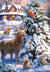 Sweet Memories Deer and Friends by Tree Christmas Card