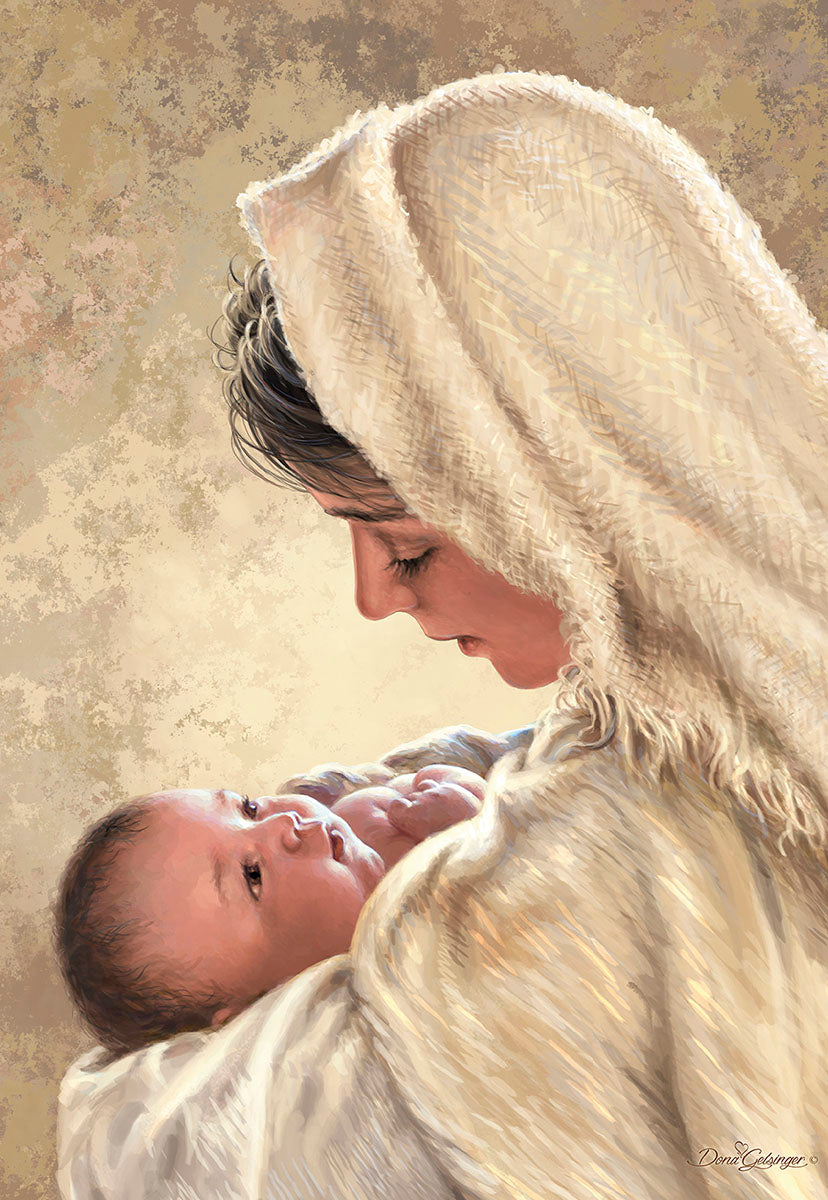 Christmas Blessings w Isaiah 9:6 Baby Jesus Christmas Card