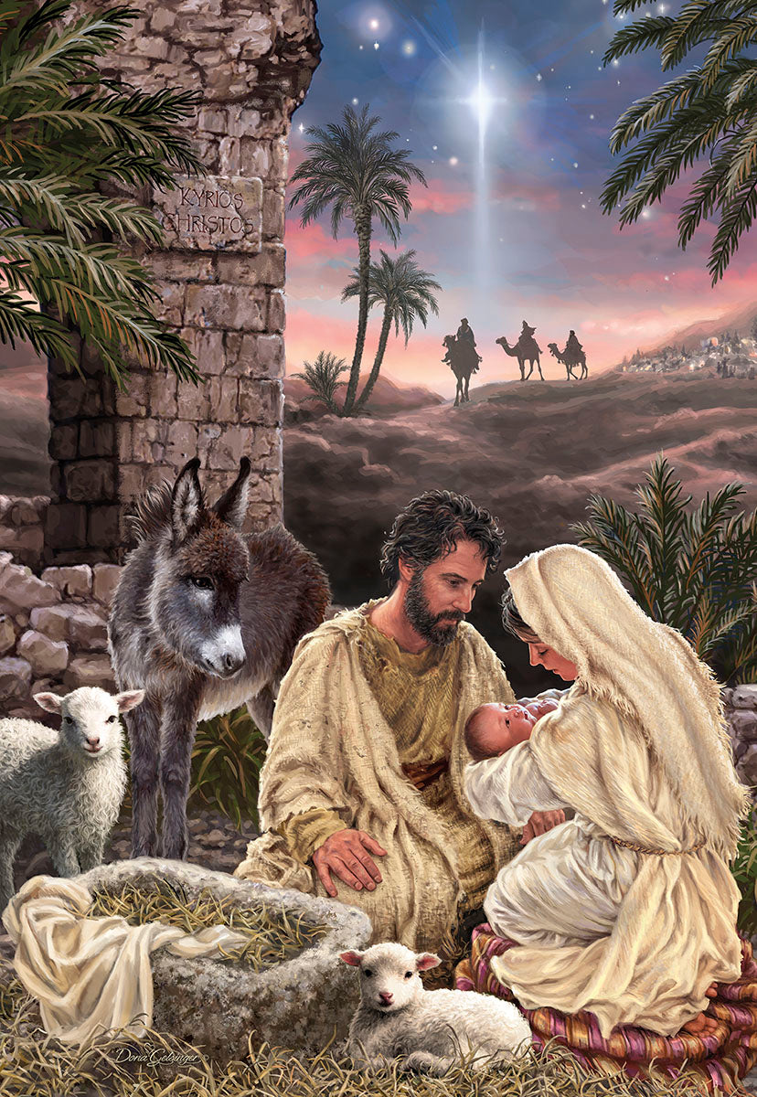 Bless Your World w Luke 2:11 Christ is Born Christmas Card