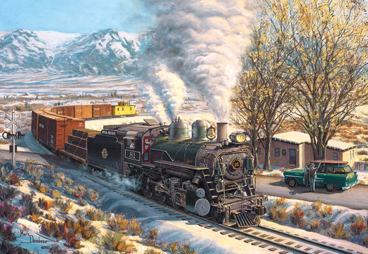 Yuletide Steam Christmas Card Single