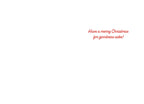 Inside of a funny holiday greeting card with the message 'Have a merry Christmas for goodness sake!'