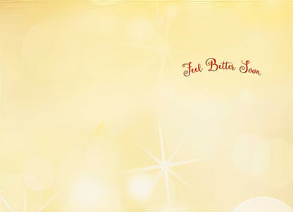 Inside of 'Kindness lights up the world' card, soft yellow interior with a heartfelt 'Thank You' message.