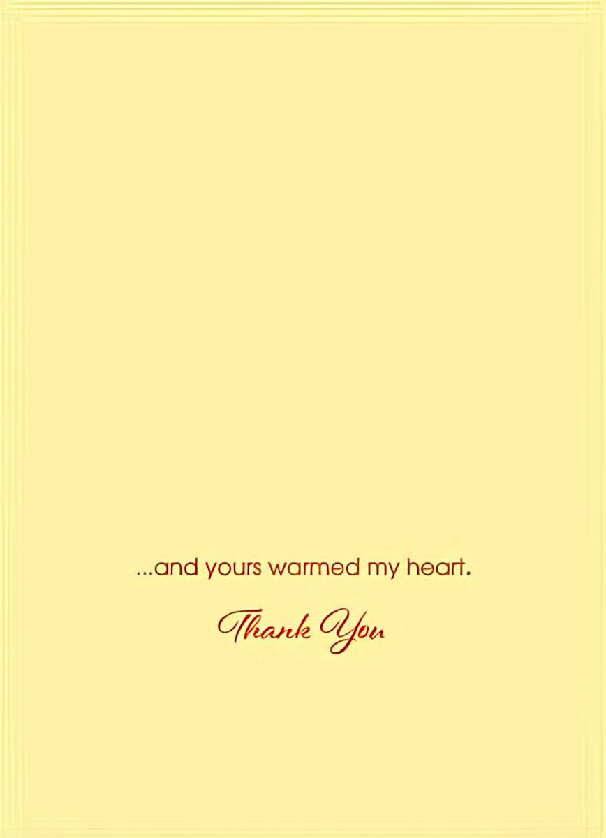 Inside of a whimsical 'Thanks...' card, light yellow with a heartfelt 'so very much!' message.