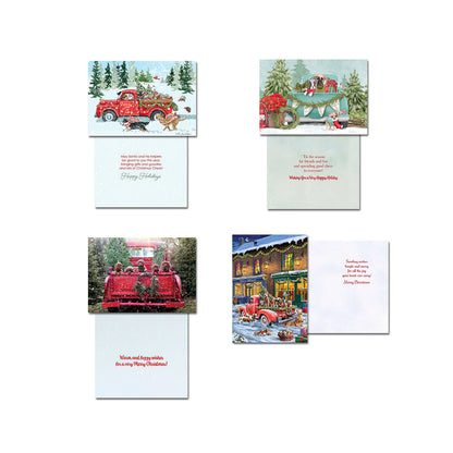 Dogs Pups & Trucks Christmas Card Assortment