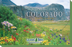 Front view of John Fielder's Colorado Blank Card Assortment box, featuring vibrant wildflowers in a mountain meadow with 'Leanin' Tree' logo.